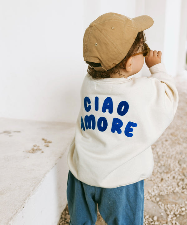 Oversize Sweater Ciao Amore - Milk