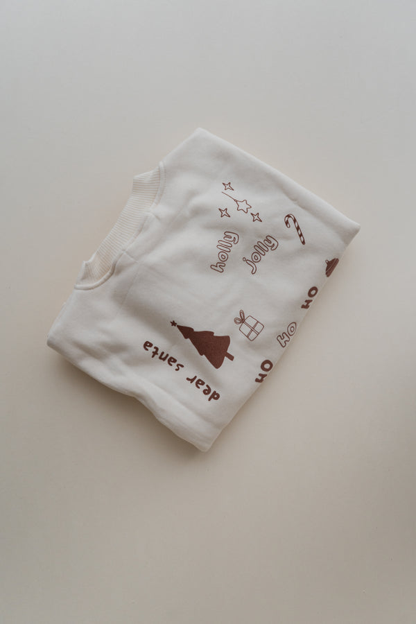 Oversize Sweater Buon Natale - Oat