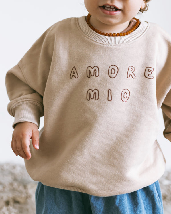 Oversized Sweater Ciao Amore - Camel