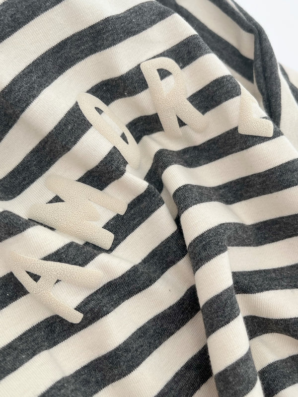 Oversize Longsleeve Amore - Stripes Dark Grey