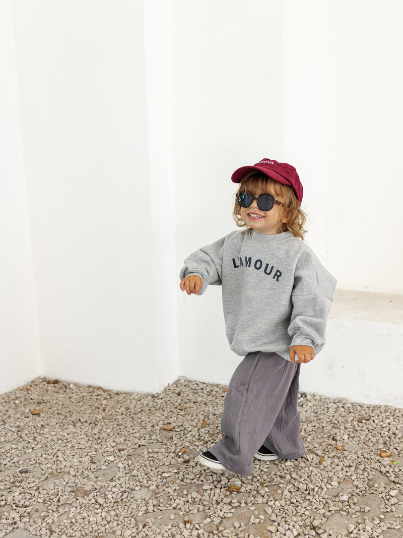 Oversize Sweater L'amour Toujours - Grey Melange