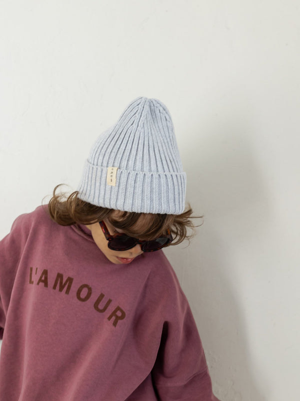 Knit Beanie - Light Grey