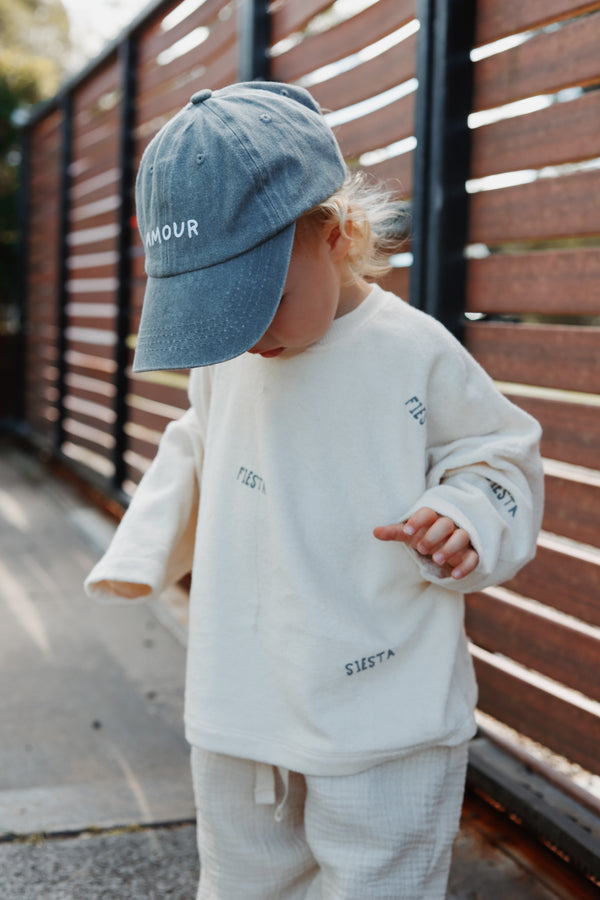 Oversize Sweatshirt all over Fiesta Siesta - Frottee Oat