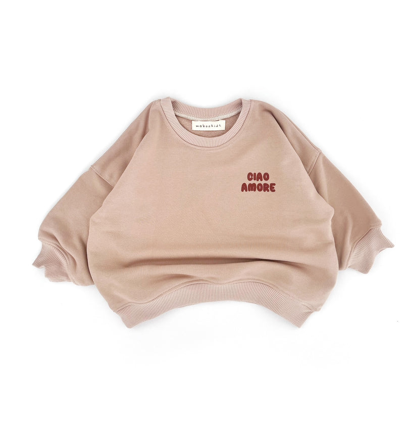 Oversized Sweater Ciao Amore - Camel