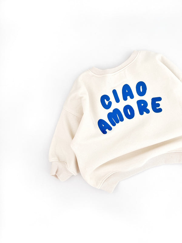 Oversize Sweater Ciao Amore - Milk