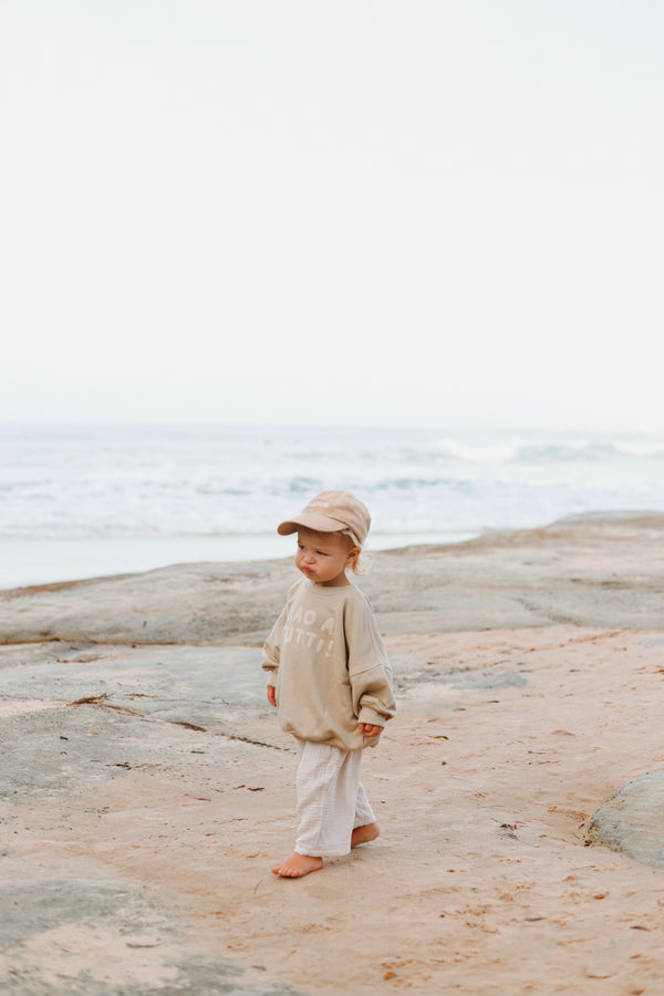 Oversize Sweater Ciao A tutti - Light Khaki