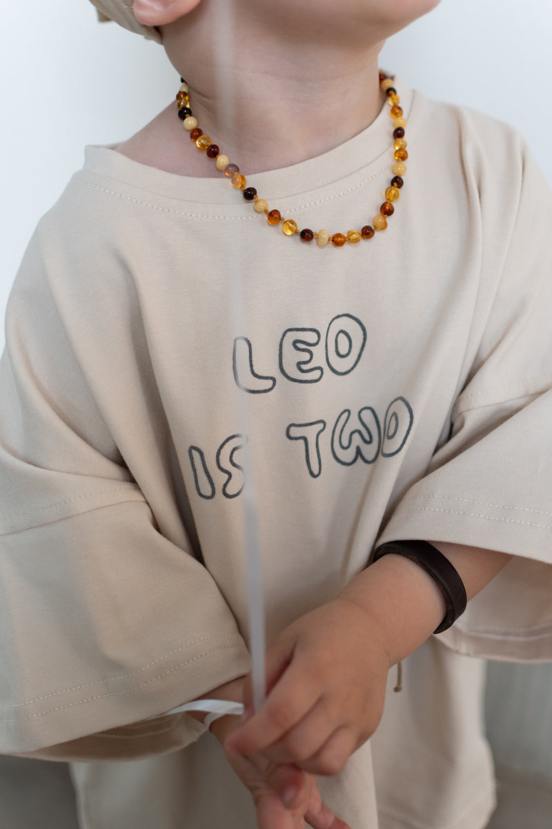 Create your individual (birthday) oversize shirt - light sand