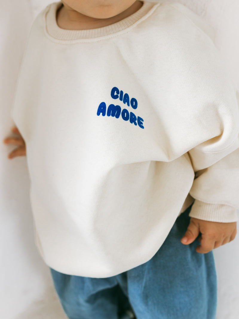 Oversize Sweater Ciao Amore - Milk