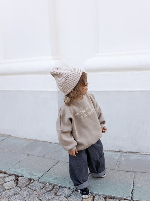 Oversize Sweater Pancakes - Mud