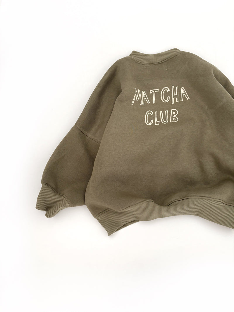 Oversize Sweater Matchaclub - Oliv
