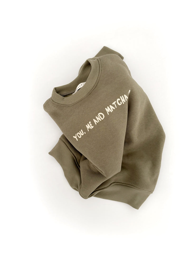 Oversize Sweater Matchaclub - Oliv