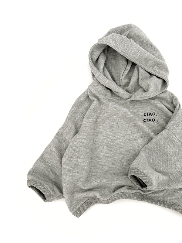 Oversized Hoodie Ciao, Ciao! - Waffle Knit Mouse