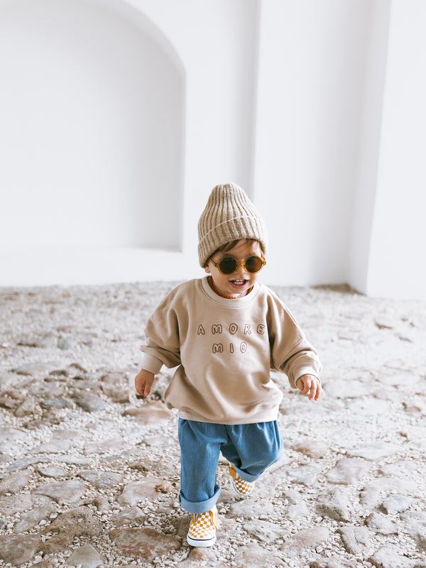 Oversized Sweater Ciao Amore - Camel