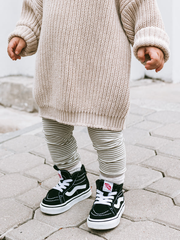 Leggings - Stripes Sand