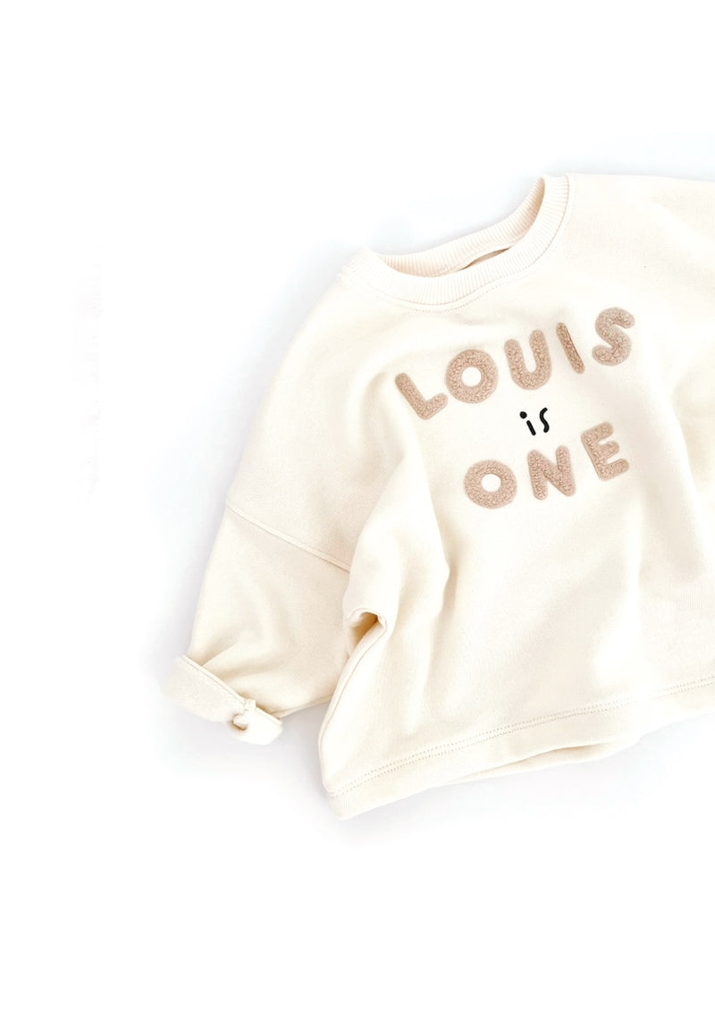 Create your individual (birthday) Oversize Sweatshirt - Milk