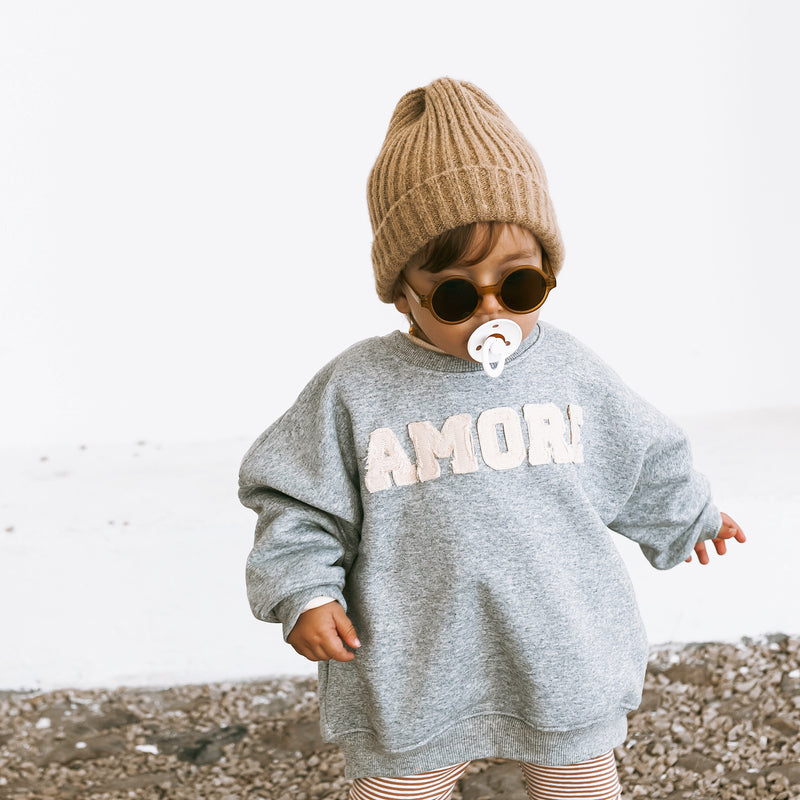 Oversized Sweater Amore Patch - Donkey