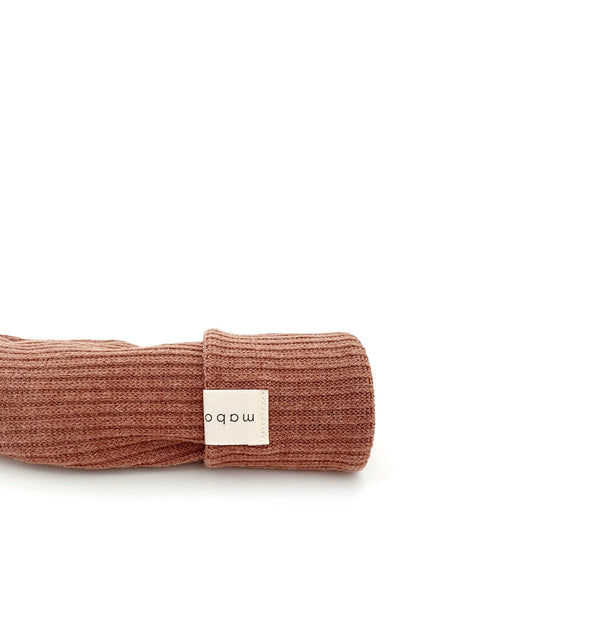 Cuff Beanie Rib Knit Warm - Copper - Sale